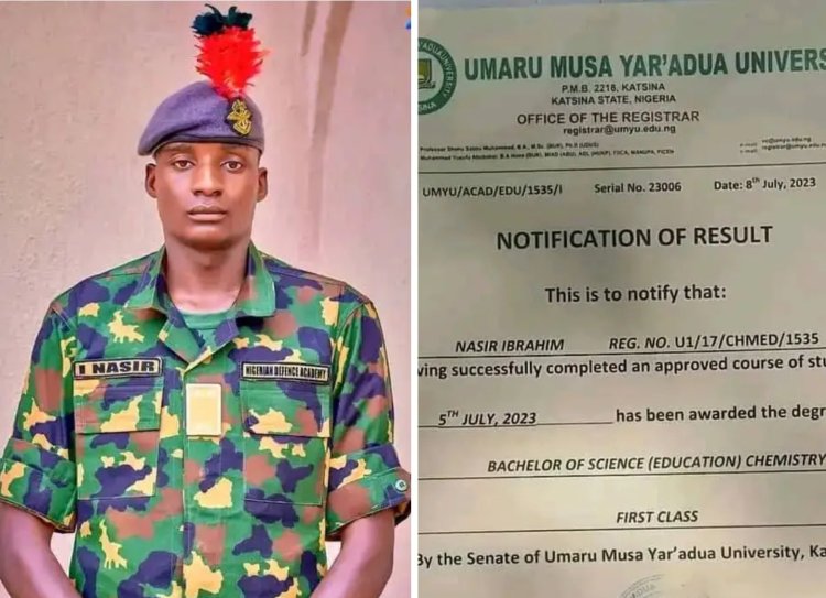 UMYU First Class Graduate Ibrahim Nasir Excels at Nigerian Defence Academy