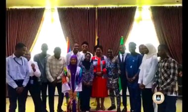 LASUSU Newly Elected Executives Pay Courtesy Visit to Vice-Chancellor