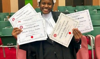 Nigerian Law School Outstanding Performer, Bukola Olubode, Called to the Bar