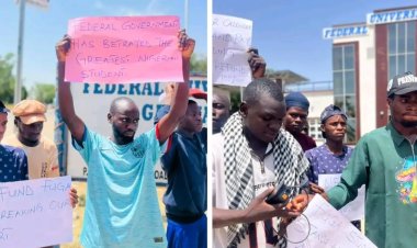 Federal University Gashua Students Join Nationwide Protest in Support of ASUU