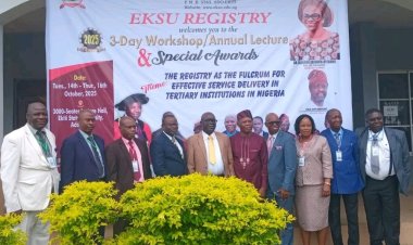 EKSU Holds Annual Registry Workshop, Trains Staff on Modern Day Techniques of Record Keeping