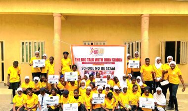 NSUK Alumnus John Simon Inspires Students with "School No Be Scam" Outreach