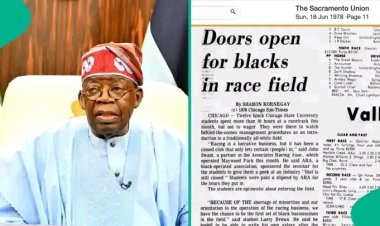 1978 Newspaper Allegedly Confirms Name Tinubu Used at Chicago State University