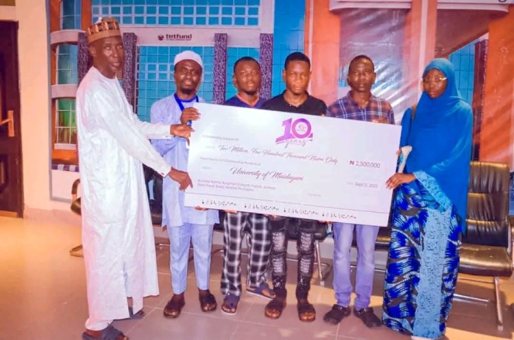 Kenyon International Recognizes UNIMAID Students' Excellence in Engineering and Geoscience