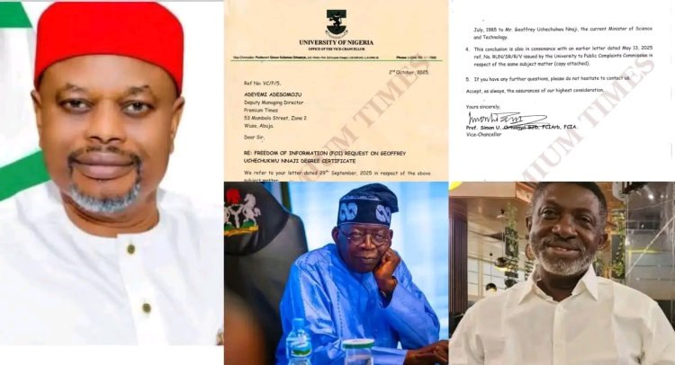 Atiku’s Aide Urges Tinubu to Dismiss Minister Accused of Certificate Forgery