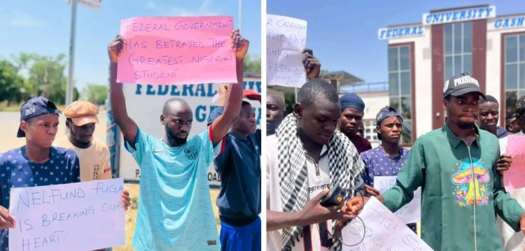 Federal University Gashua Students Join Nationwide Protest in Support of ASUU