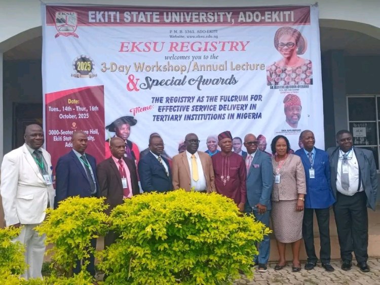 EKSU Holds Annual Registry Workshop, Trains Staff on Modern Day Techniques of Record Keeping