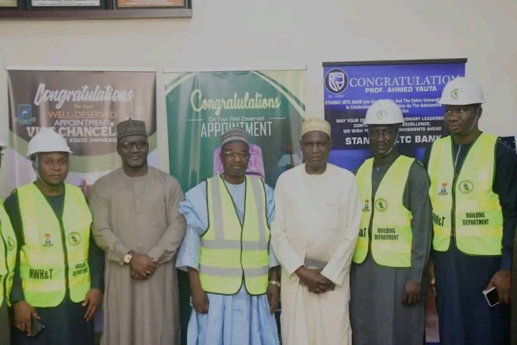 Gombe State Ministry of Works Conducts On-the-Spot Assessment of Fire-Damaged Structure at GSU
