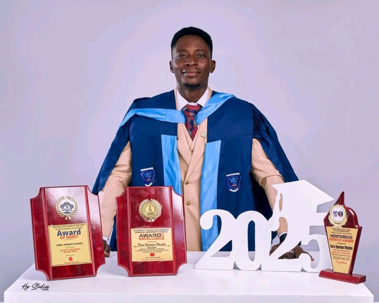 Meet Olamide Dare, FULOKOJA Best Graduating Student Who Overcomes Adversity to Achieve Excellence