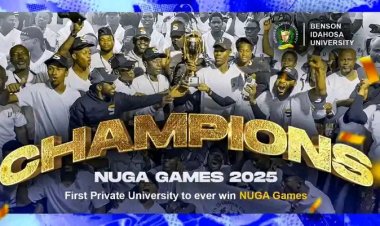 History Made as Benson Idahosa University Clinches NUGA Title, Becomes First Private University Champion