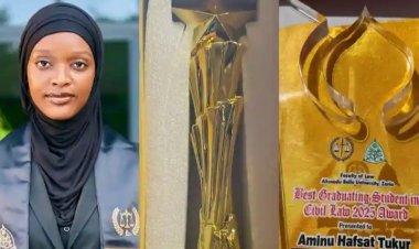 Aminu Tukur Hafsat Makes History as the Best Graduating Student of the 2025 Law Class at ABU