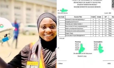 ATBU Records First Female 5.0 CGPA Graduate in Quantity Surveying