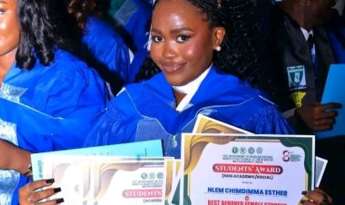 Meet Chimdimma Esther Nlem, who emerged as the Best Graduating Student in Nursing with First Class Honours at Imo State University