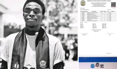 Meet Abdullahi Haruna, the  finest First-Class Product and Best Graduating Student from the Department of Quantity Surveying, ATBU