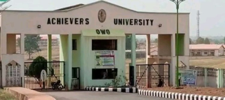 Achievers University, Owo Opens Admission for January 2026 Certificate and Diploma Programmes