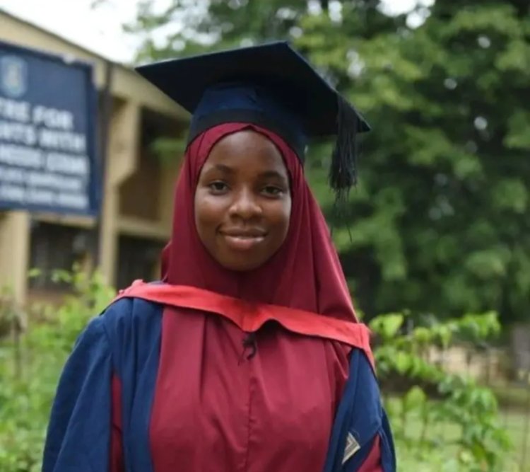 Meet Khadijah Moromoke Ismail, who emerged as the Best Graduating Student in the Faculty of Law, University of Ilorin