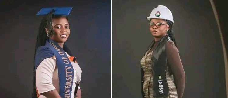 Brilliant Nigerian Lady Who Wrote JAMB 5 Times Finally Graduates With First-Class in Engineering