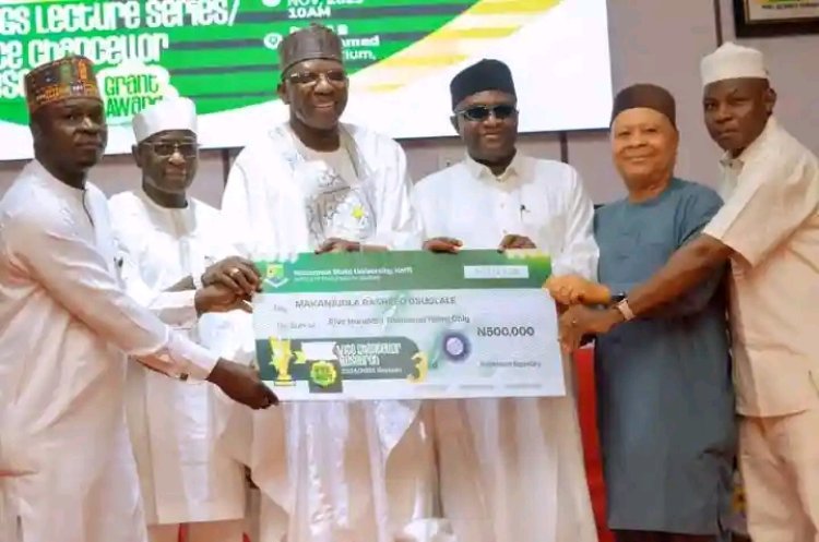 NSUK PhD Scholar Wins Vice-Chancellor's Research Grant