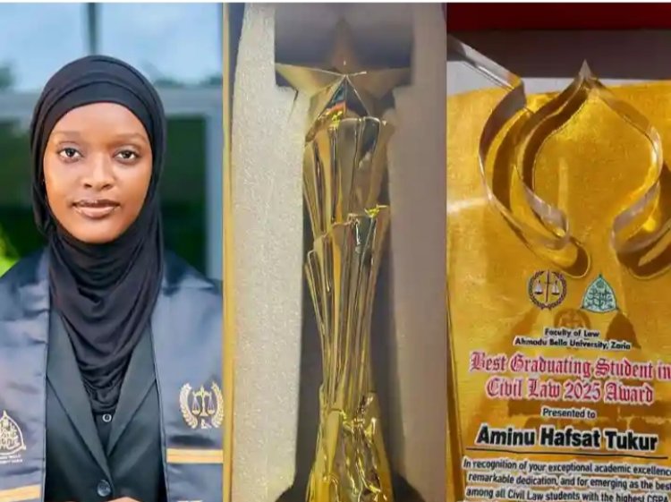 Aminu Tukur Hafsat Makes History as the Best Graduating Student of the 2025 Law Class at ABU