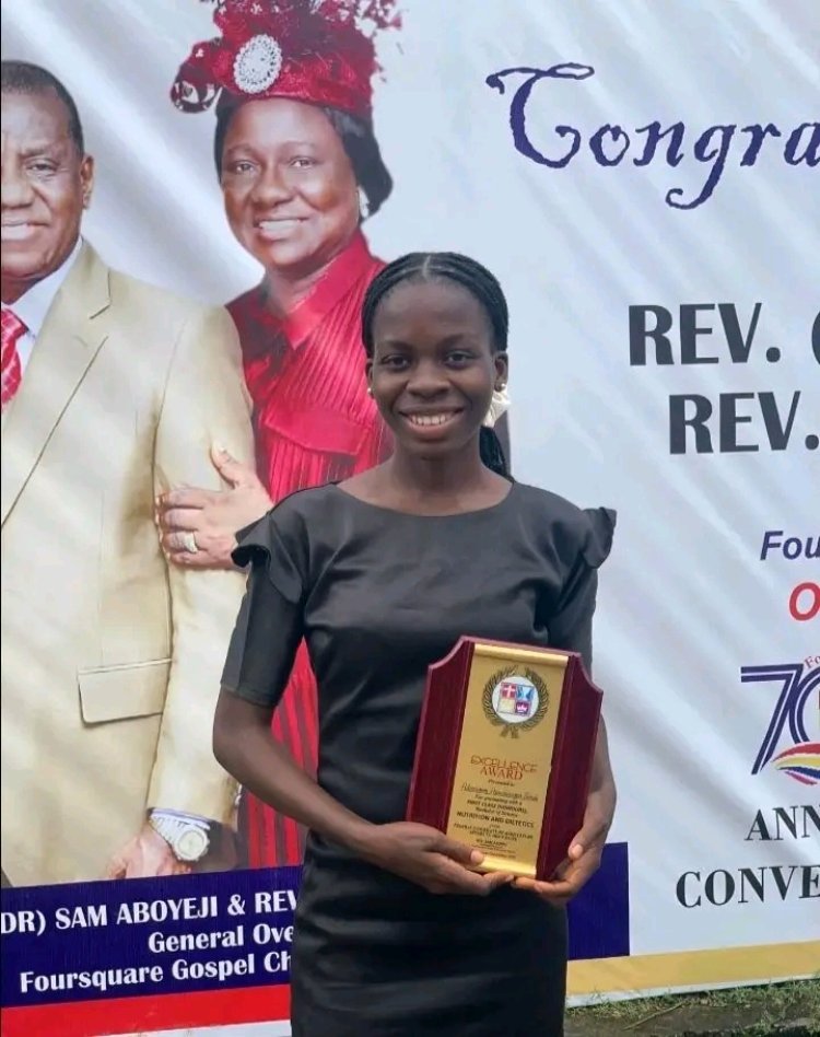 Federal University of Agriculture, Abeokuta Celebrates First‑Class Graduate Adewunmi Anuoluwapo in Nutrition and Dietetics