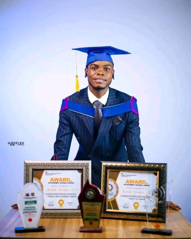 Akindunbi Adura Emerge Overall Best Graduating Student With 4.98 CGPA at FUTA