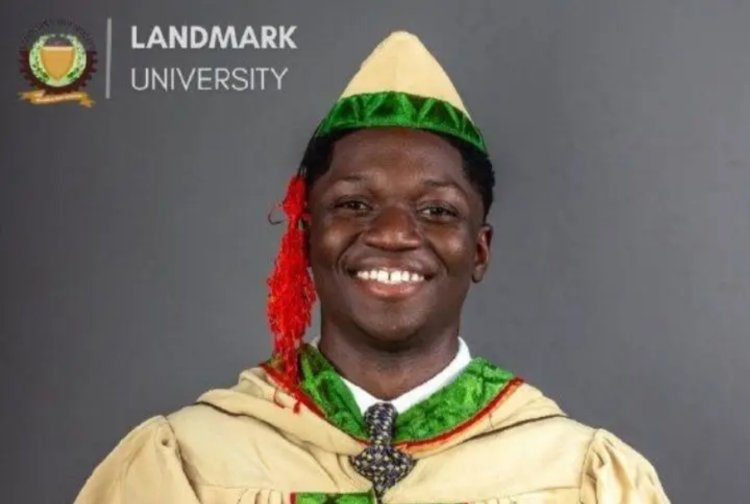 Meet Tamilore Dalapo Ogidiolu, who graduated from the Department of Mechanical Engineering with First Class Honours at Landmark University