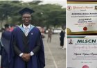Agboola Ridwan Ayomide Emerges Best Graduating Student with First Class Honours at University of Ibadan