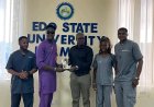 Edo State University Iyamho Vice-Chancellor, Prof. Adetimirin, Honored for Transformational Leadership by Medical Students