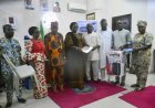 AOCOED National Alumni Association Visits LASUED, Donates Items to Support University Activities