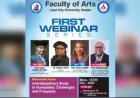 Lead City University Faculty of Arts Launches First Webinar Series on Interdisciplinary Humanities