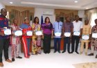 Federal Polytechnic Oko Rector Presents Certificates to Career Coaching Participants