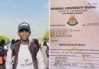 Aminu Musa Bashir Secures First Class Honors in Biochemistry