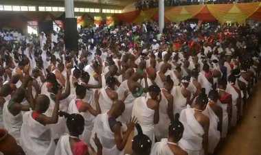 LASUED Theatre Arts Department Welcomes New Students at "Okàn Kàn" Induction Ceremony