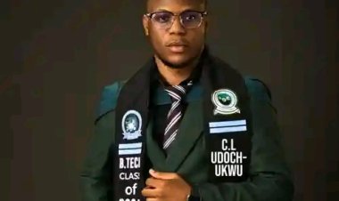 Meet Udochukwu Chikezie Loveday, the 20-Year-Old FUTO First Class Graduate