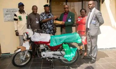 McPherson University Donates Motorcycle to Ajebo District Police Command to Boost Community Security