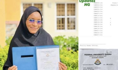 Murjanatu Ahmad Graduates with 4.49 CGPA in Chemistry from Federal University Gusau