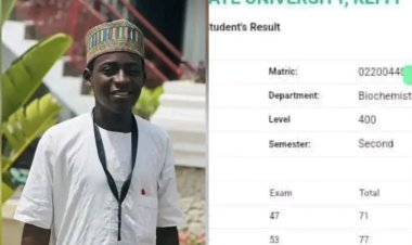 Yusuf Nasir Emerges Best Graduating Student at Nasarawa State University, Keffi