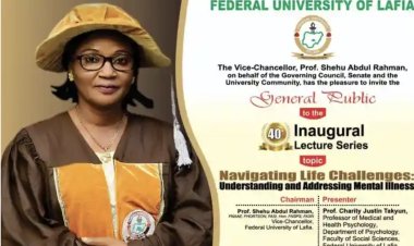 FULafia to Host 40th Inaugural Lecture on Mental Illness and Life Challenges
