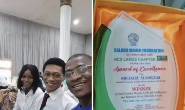 FUNAAB Computer Science Graduate Clinches 2025 Salako Maven AI and Robotics Prize