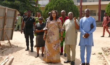 Rector Dr. Awuzie Inspects Progress on Hospitality Management Building Complex at Federal Polytechnic Oko