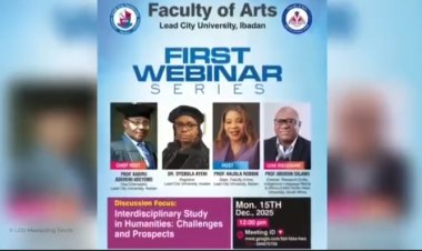 Lead City University Faculty of Arts Launches First Webinar Series on Interdisciplinary Humanities