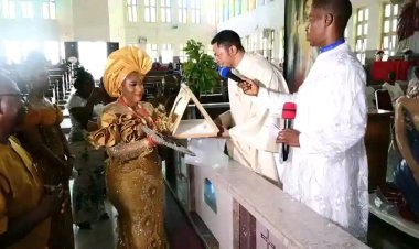 St. Peter Claver’s Parish Honors Federal Poly Oko Rector, Dr. Chioma Awuzie, with Distinguished Chieftaincy Title