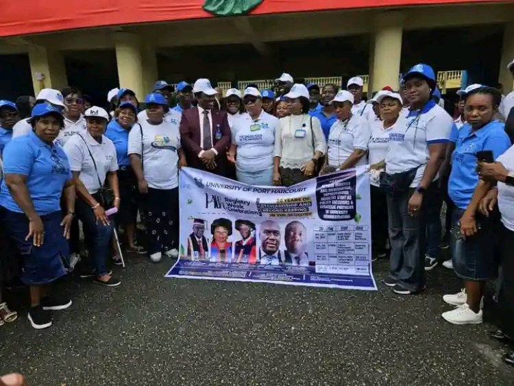 University of Port Harcourt Registry Week Kicks Off with Health Focus