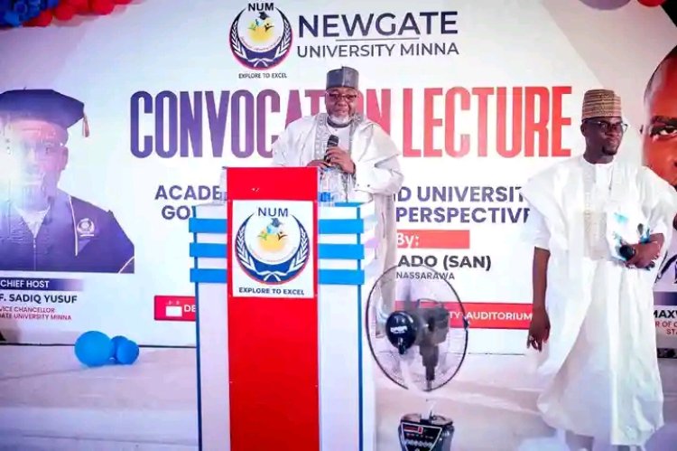 Newgate University Minna Hosts Prof. Gidado, SAN, for Pioneer Convocation Lecture on Academic Freedom