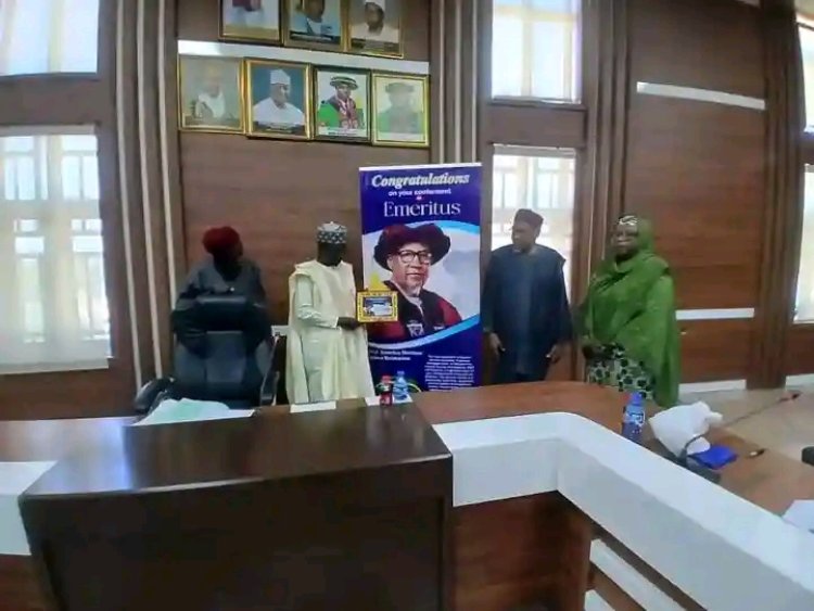 KIU Senate Honors Professor Emeritus Shettima Umara Bulakarima