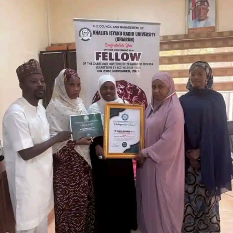 KHAIRUN Bursar, Dr. Naja'atu Bala Rabiu, Honored by Arewa Female Students Association
