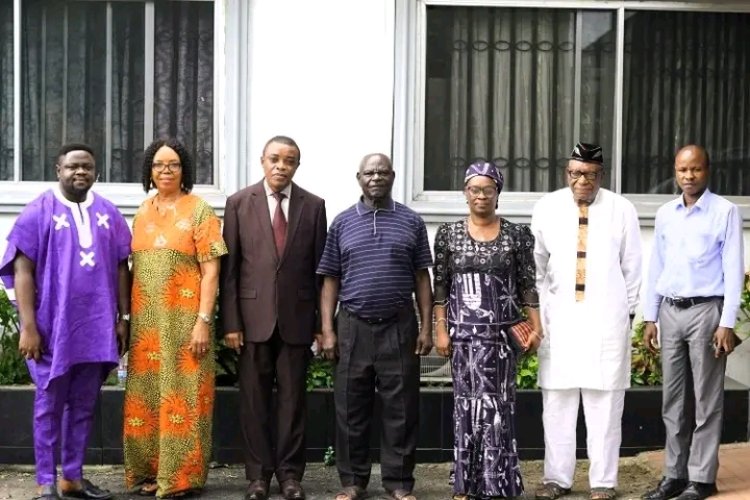 Ritman University Management Pays Condolence Visit to Founder, Senator Emmanuel Ibok Essien, FNSE