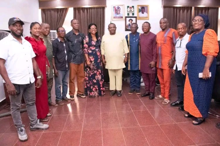 Nnamdi Azikiwe University Faculty of Physical Sciences Pays Courtesy Visit to Vice-Chancellor