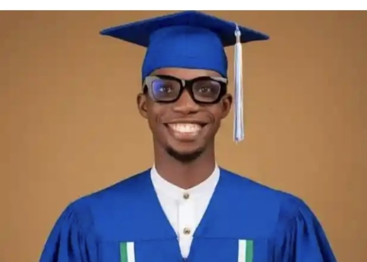Meet Franklyn Edward, who emerged as the Best Graduating Student in Sociology with First Class Honours at Rivers State University