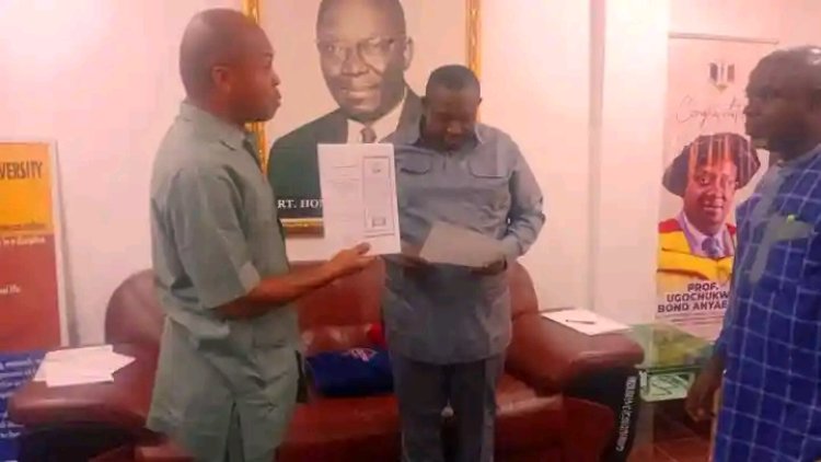 UNIZIK Vice-Chancellor Congratulates Professor Chinedu Onyeizugbe on World Bank Trainer Role